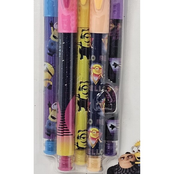 Despicable Me 3 GEL PENS 5 Pack NIP Sealed - Picture 2 of 5